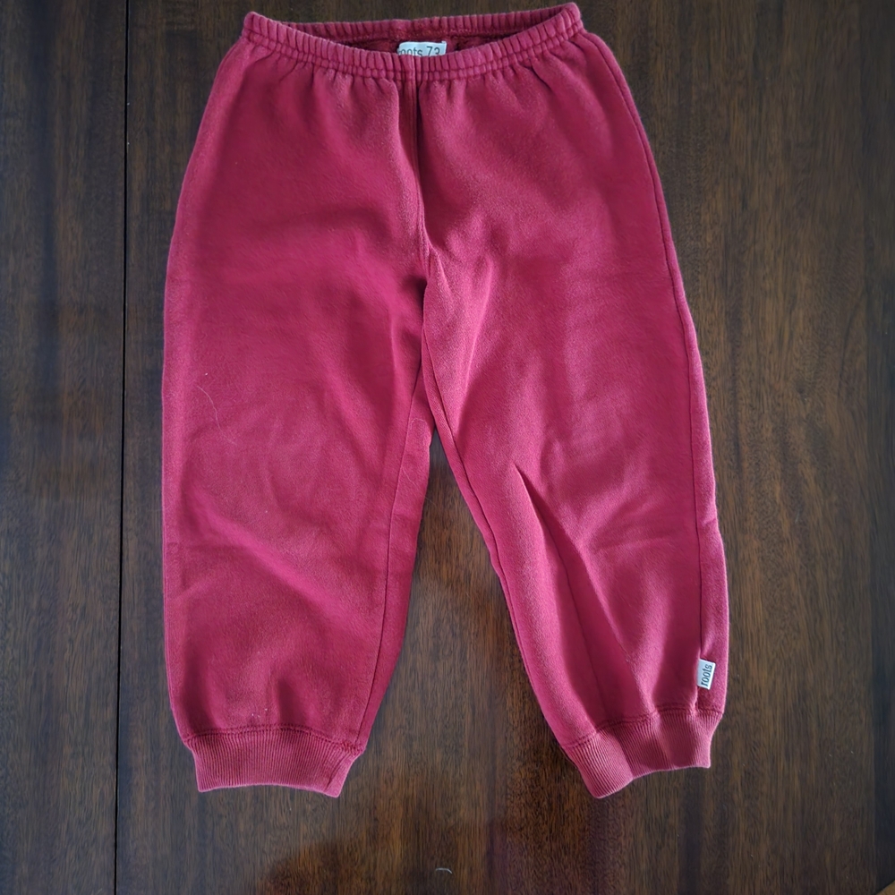 Roots Kids Sweatpants in Deep Red